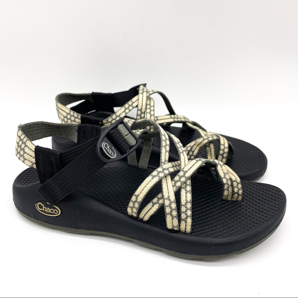 CHACO ZX/2 gray cream sandals, women’s 8.
